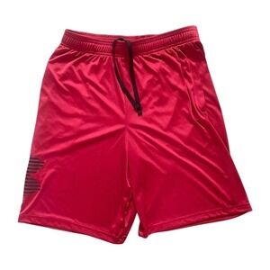 Under Armour Mens Red Loose Fit Athletic Shorts Size M MD Medium